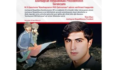 Prezidentdən Milli Qəhrəman Natiq Qasımovla bağlı paylaşım