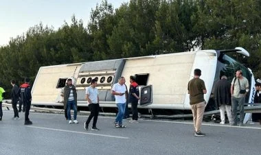 Türkiyədə sərnişin avtobusu aşıb, yaralananlar var
