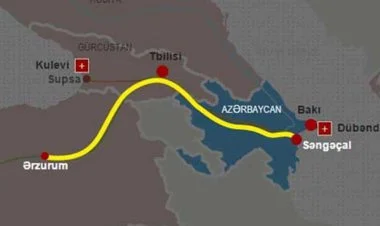 Bakı-Tbilisi-Ərzurum kəməri ilə ixrac oluan qazın həcmi