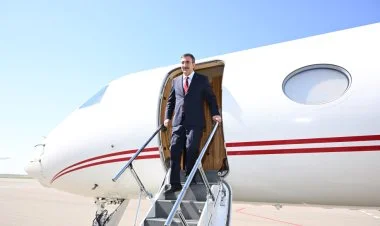 Türkiyənin vitse-prezidenti Cevdet Yılmaz Azərbaycandadır