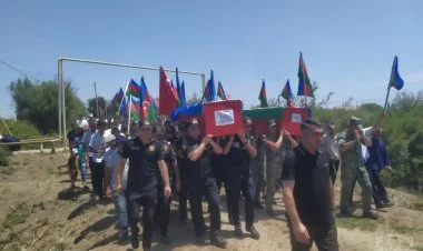 Saatlıda I Qarabağ müharibəsinin iki şəhidi dəfn edilib