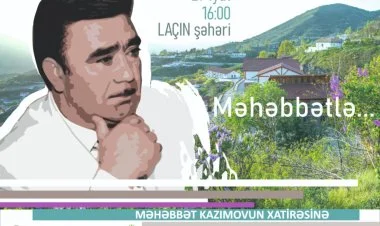 Laçında Məhəbbət Kazımov anılacaq