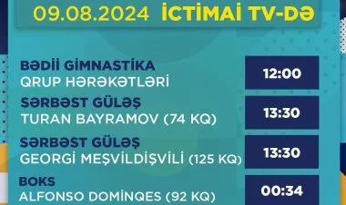 Paris-2024: Azərbaycan idmançılarının bu günə yarış cədvəli