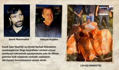 İrandan Azərbaycana narkotikin keçirilməsinin qarşısı alındı