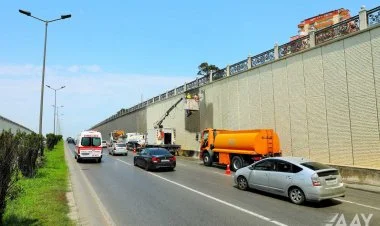 Bakıda tunellər və tuneldaxili yol elementləri təmizlənir