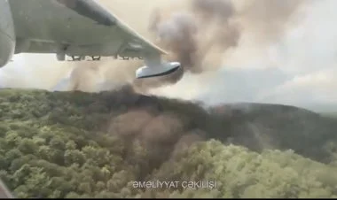 Amfibiya təyyarəmiz Türkiyədə yanğınla mübarizədə YENİLƏNİR