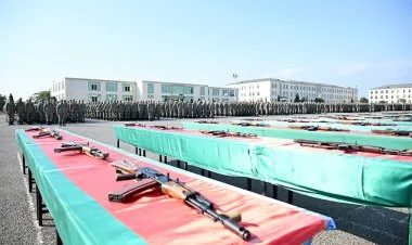 Azərbaycan Ordusunda andiçmə mərasimləri keçirilib VİDEO
