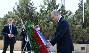 Putin Şəhidlər xiyabanını ziyarət etdi VİDEO / FOTO