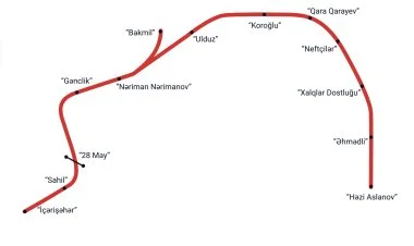 Metronun "qırmızı" xəttində qatarlarda gecikmələr yaranıb