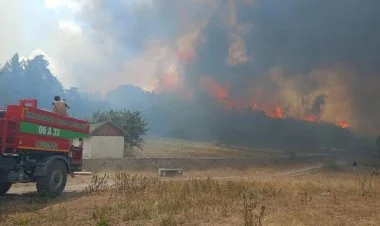 Ankarada başlayan yanğın Boluya da keçdi