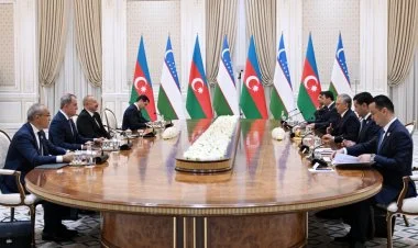 Daşkənddə Əliyev və Mirziyoyevin görüşü