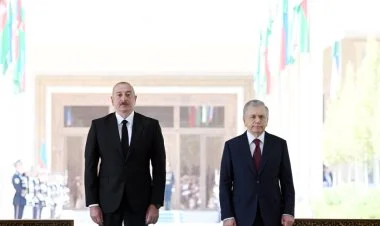 İlham Əliyevin Daşkənddə rəsmi qarşılanma mərasimi keçirilib