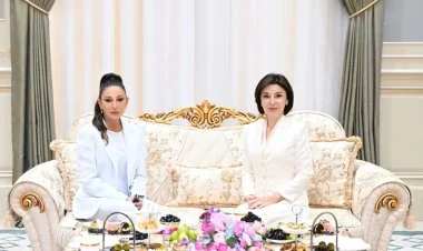 Azərbaycanın və Özbəkistanın birinci xanımları görüşüblər