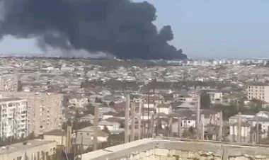 Suraxanıda yanan SOCAR-ın müəssisəsidir VİDEO