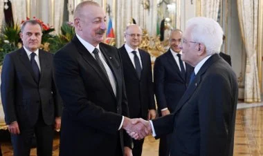 İlham Əliyev Romada İtaliya Prezidenti ilə birgə nahar edib
