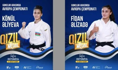 Gənc cudoçu qızlarımız qızıl medal qazanıb