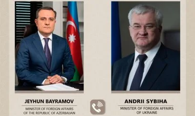 Ceyhun Bayramov Ukraynanın yeni XİN rəhbəri ilə danışıb