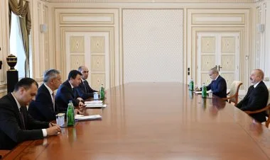 İlham Əliyev Özbəkistanın Baş nazirinin müavinini qəbul edib