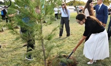 Mehriban Əliyevanın iştirakı ilə ağacəkmə aksiyası FOTO
