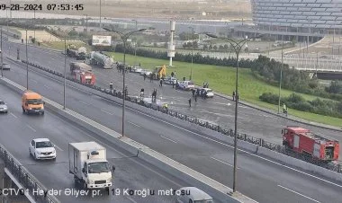 Ziya Bünyadov prospektində nəqliyyatın hərəkəti bərpa olunub