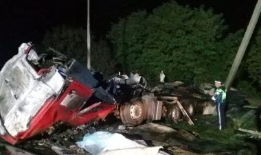 Krasnodar vilayətində dəhşətli qəza və yanğın: ölən var FOTO