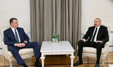 İlham Əliyev Rusiya Dumasının fraksiya rəhbərini qəbul etdi