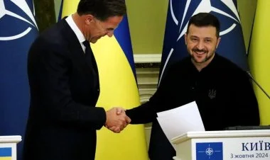 NATO-nun yeni Baş katibi Mark Rütte ilk səfərini Kiyevə edib