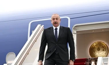 Azərbaycan Prezidenti İlham Əliyev Rusiyaya səfərə gəlib