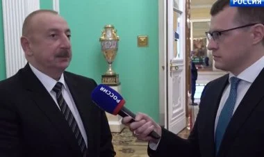 İlham Əliyev Moskvada “Rossiya-1 -ə ABŞ haqda danışıb