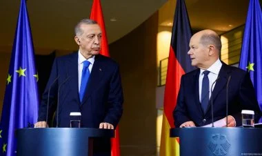 Ərdoğan Şolts ilə birgə mətbuata açıqlama verdi YENİLƏNİB