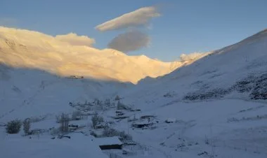 Xınalığa ilk qar yağıb FOTO