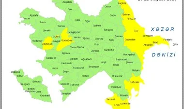 Bakı və Abşeronda küləkli hava ilə bağlı sarı xəbərdarlıq