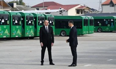 İlham Əliyev Zığ Elektrik Avtobus Parkınında YENİLƏNIB/FOTO