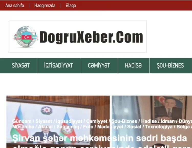 Dogruxeber.com saytının baş redaktoru və oğlu həbs olunub