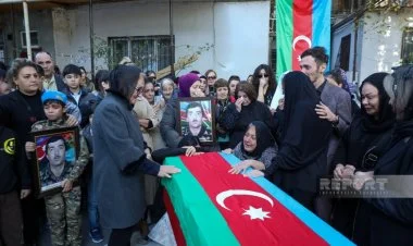 I Qarabağ müharibəsinin şəhidi ilə vida mərasimi keçirilib