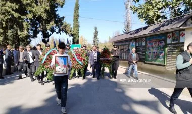 Şəhid Priyev İsmət doğma Göyçay rayonunda dəfn olundu