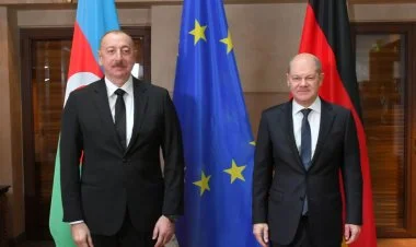 Olaf Şoltz İlham Əliyevə zəng edib