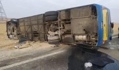 Azərbaycanlı turistləri daşıyan avtobus Misirdə qəzaya düşüb