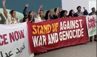Fələstinlilər COP29-a savaşa və soyqırıma etirazla gəliblər