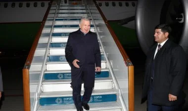 Mirziyoyev iqlim sammitində iştirak etmək üçün Bakıya gəlib