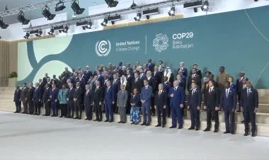 COP29 zirvə görüşünün iştirakçıları ailə şəkli çəkdirdilər