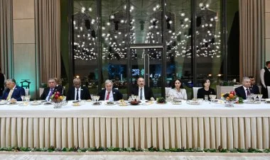 COP29-da iştirak edən ali qonaqlara ziyafət verilib