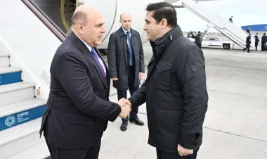 Mixail Mişustin Azərbaycana səfərə gəlib