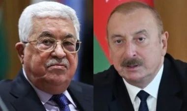 İlham Əliyev Fələstinin milli bayramını təbrik edib