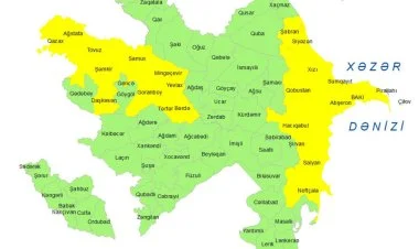 Küləkli hava şəraiti ilə bağlı sarı xəbərdarlıq verilib