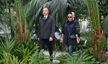 İlham Əliyev Mərkəzi Nəbatat Bağının açılışında iştirak edib