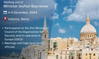 Ceyhun Bayramov Maltada ATƏT-in tədbirində iştirak edir