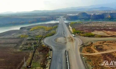 Ağdam-Füzuli avtomobil yolu inşa edilir DEO