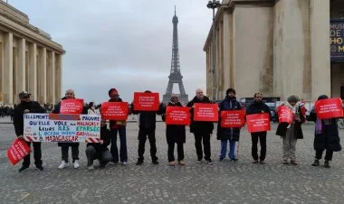 Parisdə Fransanın müstəmləkəçilik siyasətinə qarşı aksiya