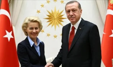 Ərdoğan Ursula von der Leyeni qəbul edib